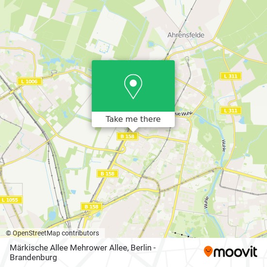 Märkische Allee Mehrower Allee map