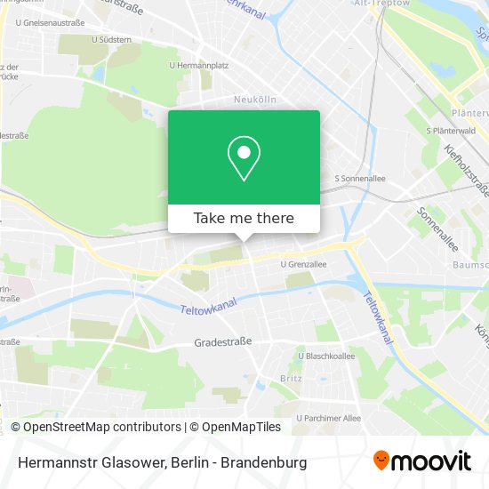 Hermannstr Glasower map