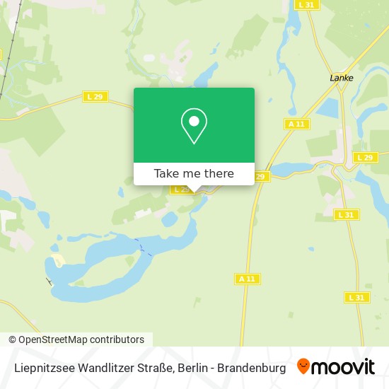 Liepnitzsee Wandlitzer Straße map