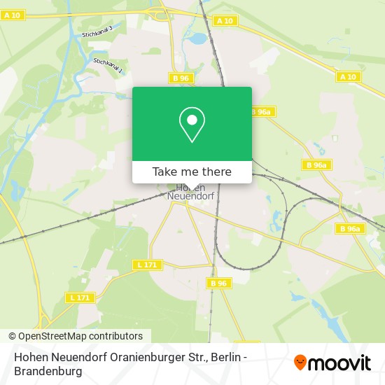 Hohen Neuendorf Oranienburger Str. map