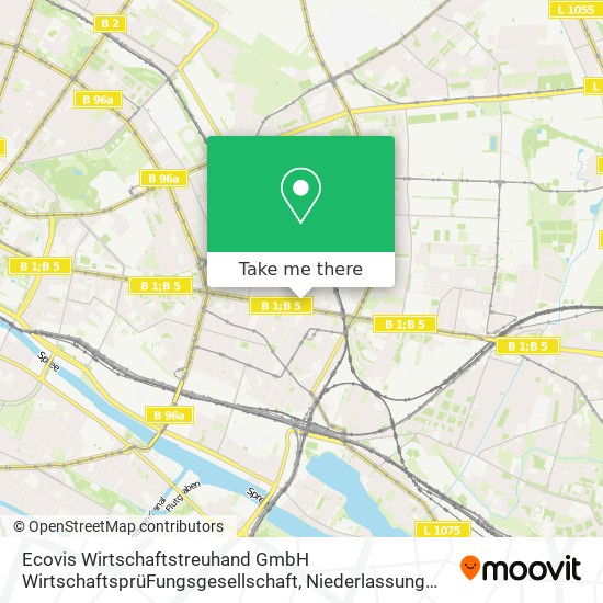 Ecovis Wirtschaftstreuhand GmbH WirtschaftsprüFungsgesellschaft, Niederlassung Berlin map