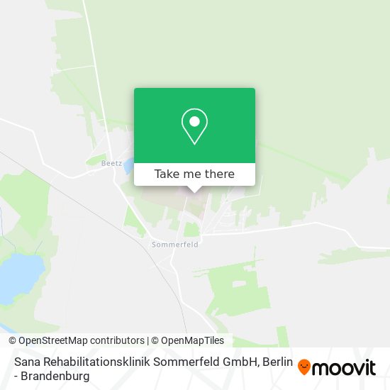 Карта Sana Rehabilitationsklinik Sommerfeld GmbH