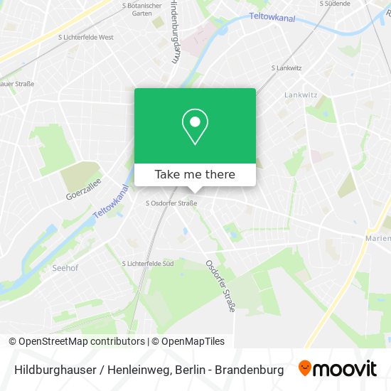 Hildburghauser / Henleinweg map