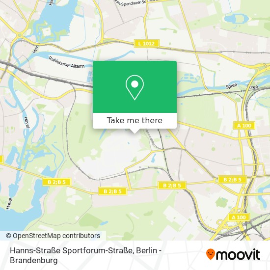 Карта Hanns-Straße Sportforum-Straße