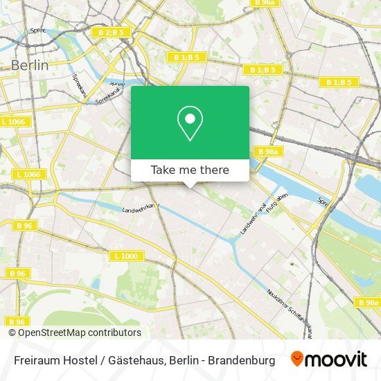 Карта Freiraum Hostel / Gästehaus