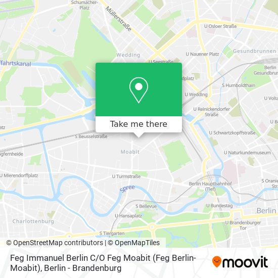 Карта Feg Immanuel Berlin C / O Feg Moabit (Feg Berlin-Moabit)
