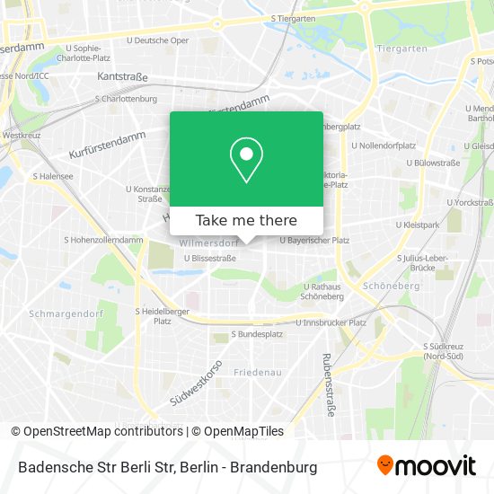 Карта Badensche Str Berli Str