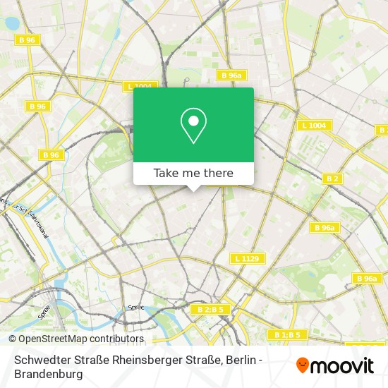 Schwedter Straße Rheinsberger Straße map