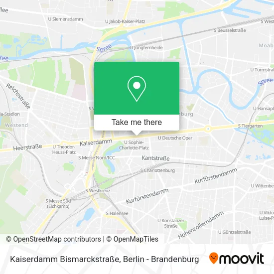 Kaiserdamm Bismarckstraße map