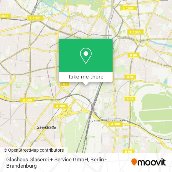 Карта Glashaus Glaserei + Service GmbH