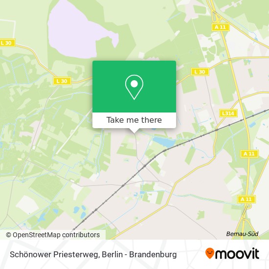 Schönower Priesterweg map