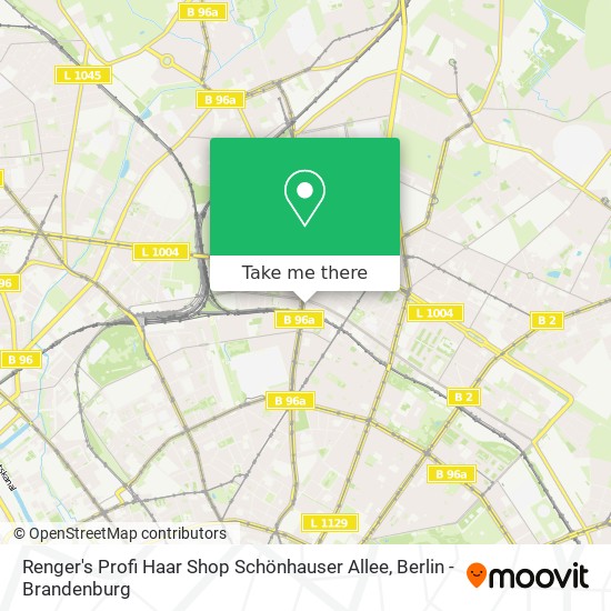 Renger's Profi Haar Shop Schönhauser Allee map