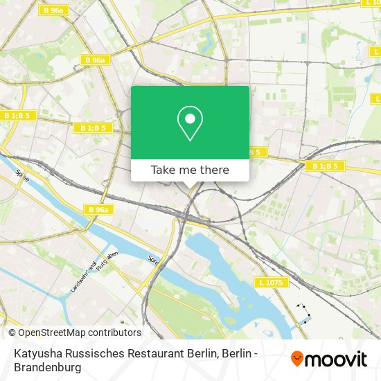 Katyusha Russisches Restaurant Berlin map