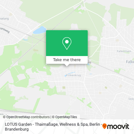 Карта LOTUS Garden - Thaimaßage, Wellness & Spa
