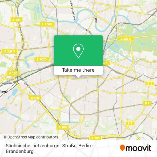 Sächsische Lietzenburger Straße map