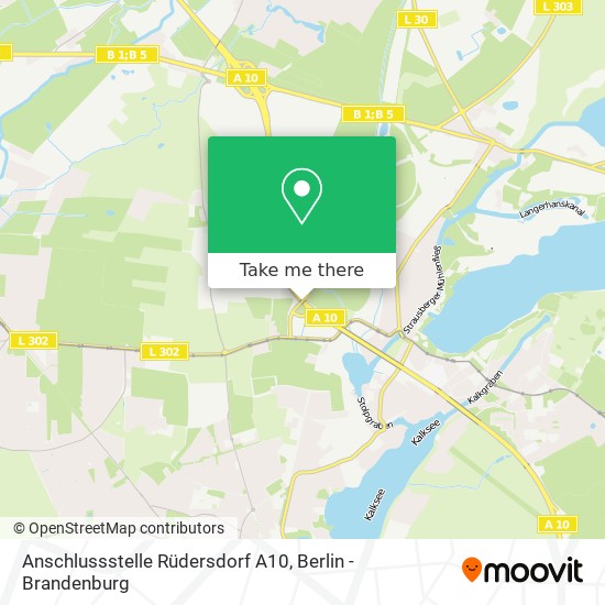 Anschlussstelle Rüdersdorf A10 map