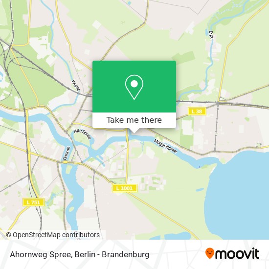 Ahornweg Spree map