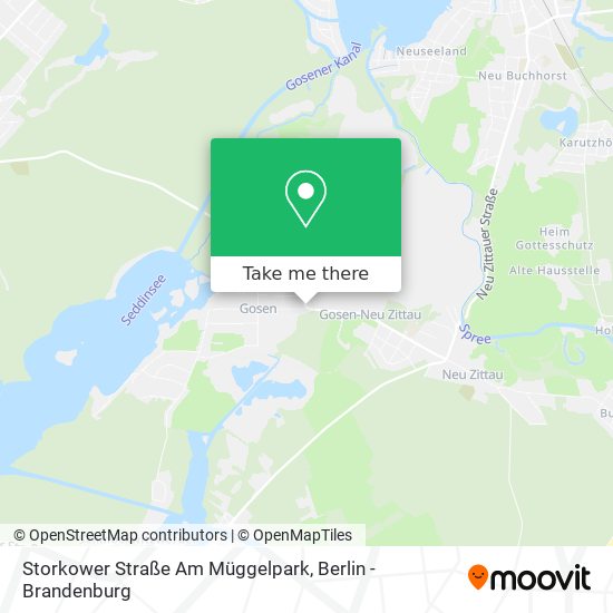 Карта Storkower Straße Am Müggelpark