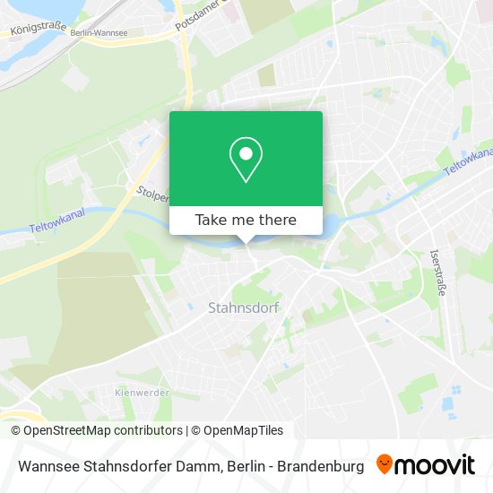Wannsee Stahnsdorfer Damm map