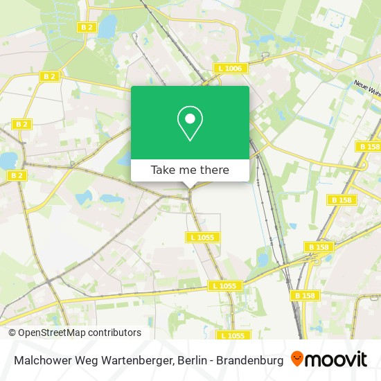 Malchower Weg Wartenberger map
