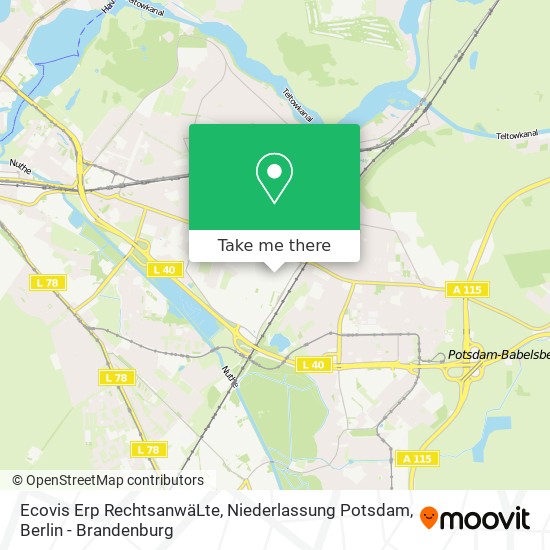 Ecovis Erp RechtsanwäLte, Niederlassung Potsdam map
