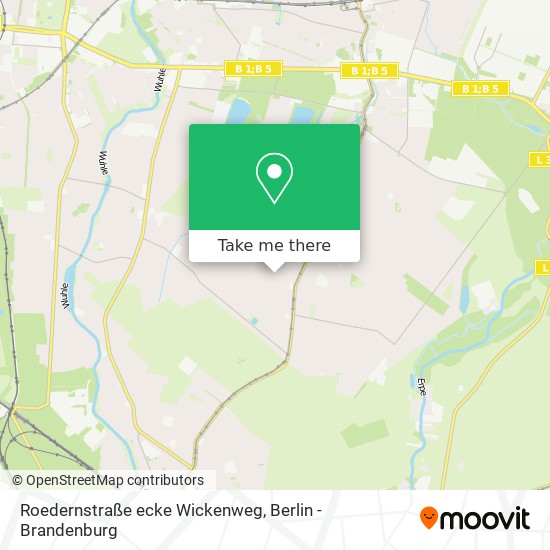 Карта Roedernstraße ecke Wickenweg