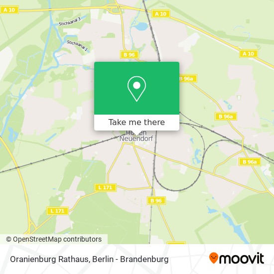 Oranienburg Rathaus map