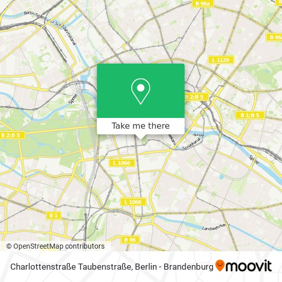 Карта Charlottenstraße Taubenstraße