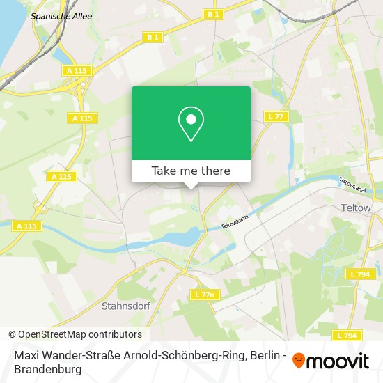 Карта Maxi Wander-Straße Arnold-Schönberg-Ring