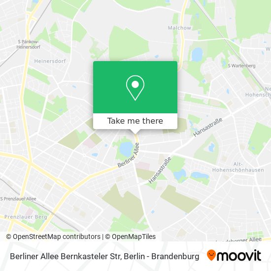 Berliner Allee Bernkasteler Str map