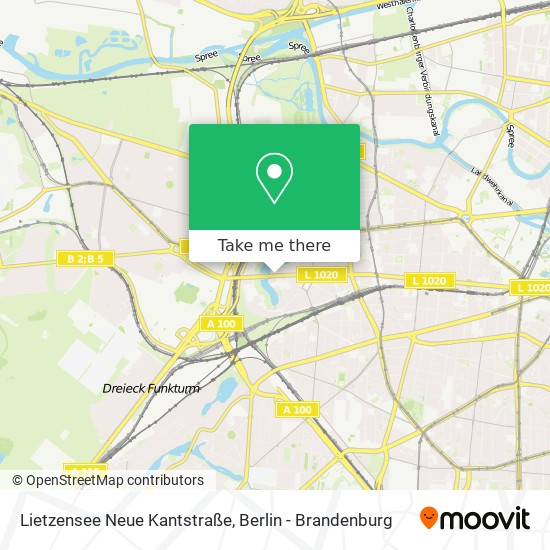 Lietzensee Neue Kantstraße map