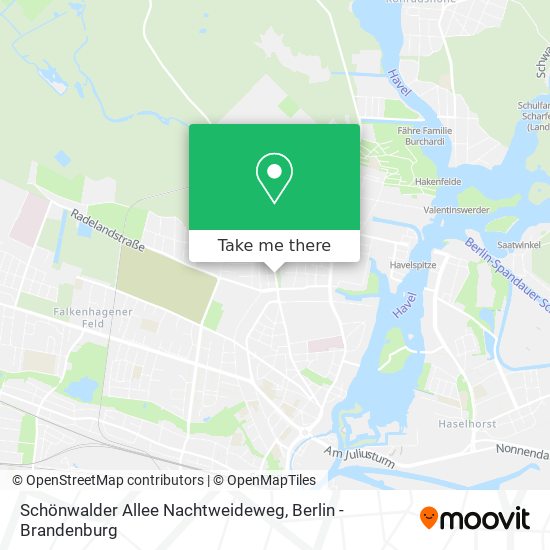 Schönwalder Allee Nachtweideweg map