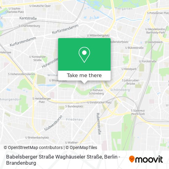 Babelsberger Straße Waghäuseler Straße map
