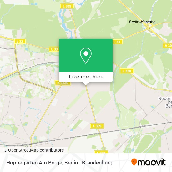 Карта Hoppegarten Am Berge