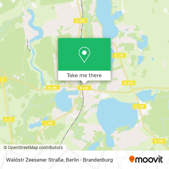 Waldstr Zeesener Straße map