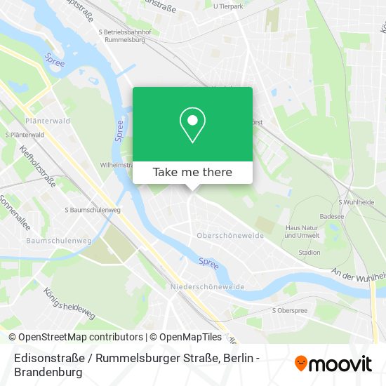 Карта Edisonstraße / Rummelsburger Straße