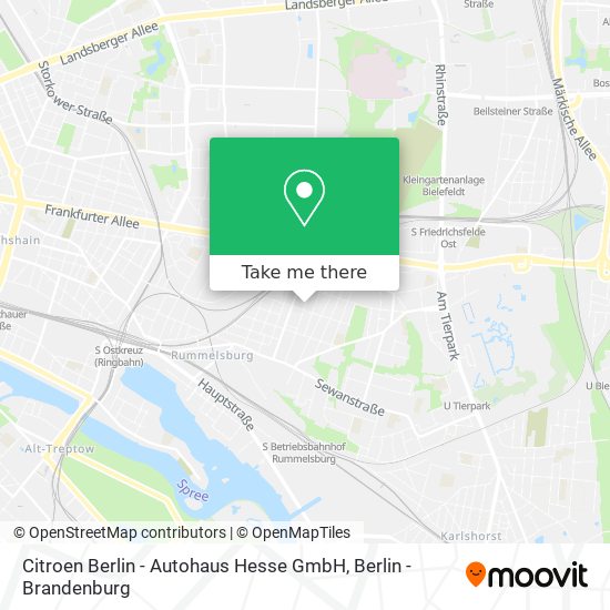 Карта Citroen Berlin - Autohaus Hesse GmbH