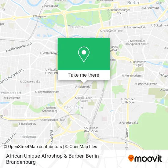 Карта African Unique Afroshop & Barber