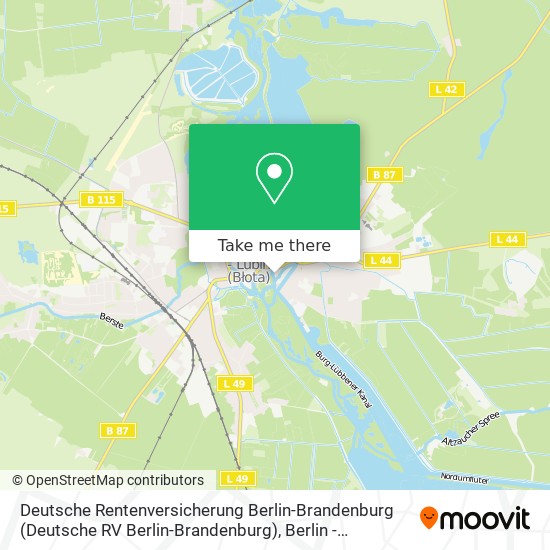 Deutsche Rentenversicherung Berlin-Brandenburg map