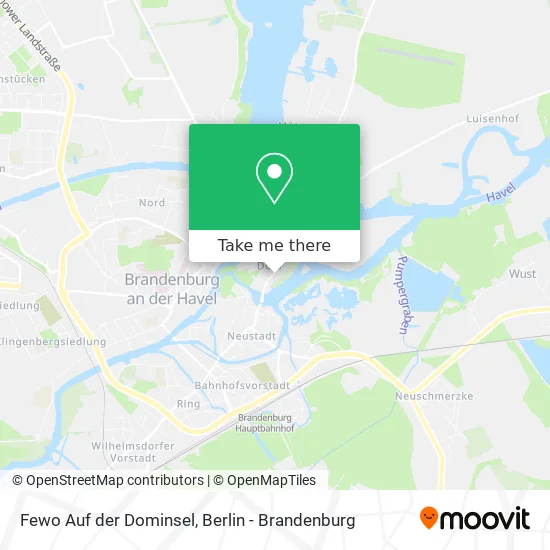 Карта Fewo Auf der Dominsel