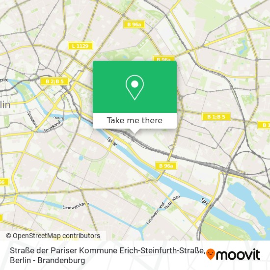 Карта Straße der Pariser Kommune Erich-Steinfurth-Straße