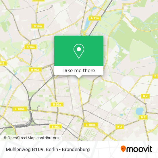 Карта Mühlenweg B109