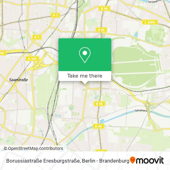 Borussiastraße Eresburgstraße map