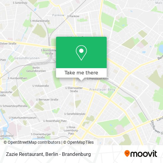 Карта Zazie Restaurant