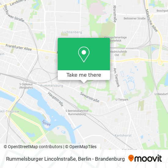 Карта Rummelsburger Lincolnstraße