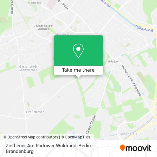 Ziethener Am Rudower Waldrand map