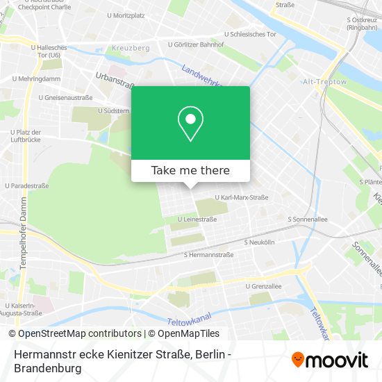 Карта Hermannstr ecke Kienitzer Straße