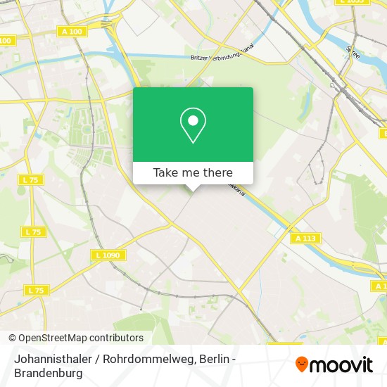 Johannisthaler / Rohrdommelweg map