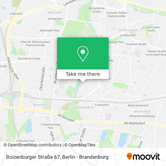 Boizenburger Straße 67 map