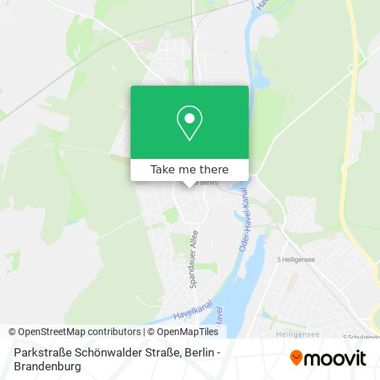Карта Parkstraße Schönwalder Straße